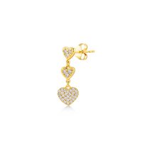 Mono orecchino Kurshuni Donna in Argento KX276-300YG - KX276-300YG